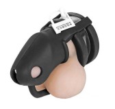 Cage de chasteté silicone Birdlocked 11 x 3.2cm Noire