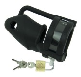 Cage de chasteté silicone Birdlocked 11 x 3.2cm Noire