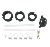 Cage de chasteté silicone Birdlocked 11 x 3.2cm Noire