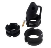 Cage de chasteté silicone Birdlocked 11 x 3.2cm Noire