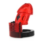 Cage de chasteté ajustable 10 x 3.5cm Rouge