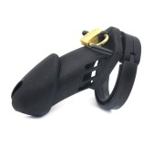 Cage de chasteté Silicone Bran 9 x 3cm Noire Cage de chasteté Silicone Bran 9 x 3cm Noire