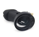 Cage de chasteté Silicone Bran 9 x 3cm Noire Cage de chasteté Silicone Bran 9 x 3cm Noire