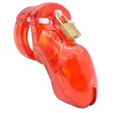 Cage de chasteté locky 8 x 3.3 cm Rouge