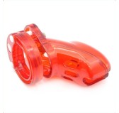 Cage de chasteté locky 8 x 3.3 cm Rouge