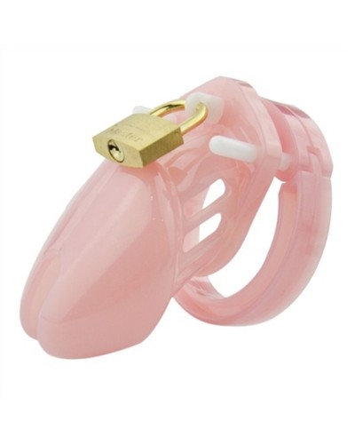 Cage de chasteté Mini Locky 6 x 3.2cm Rose