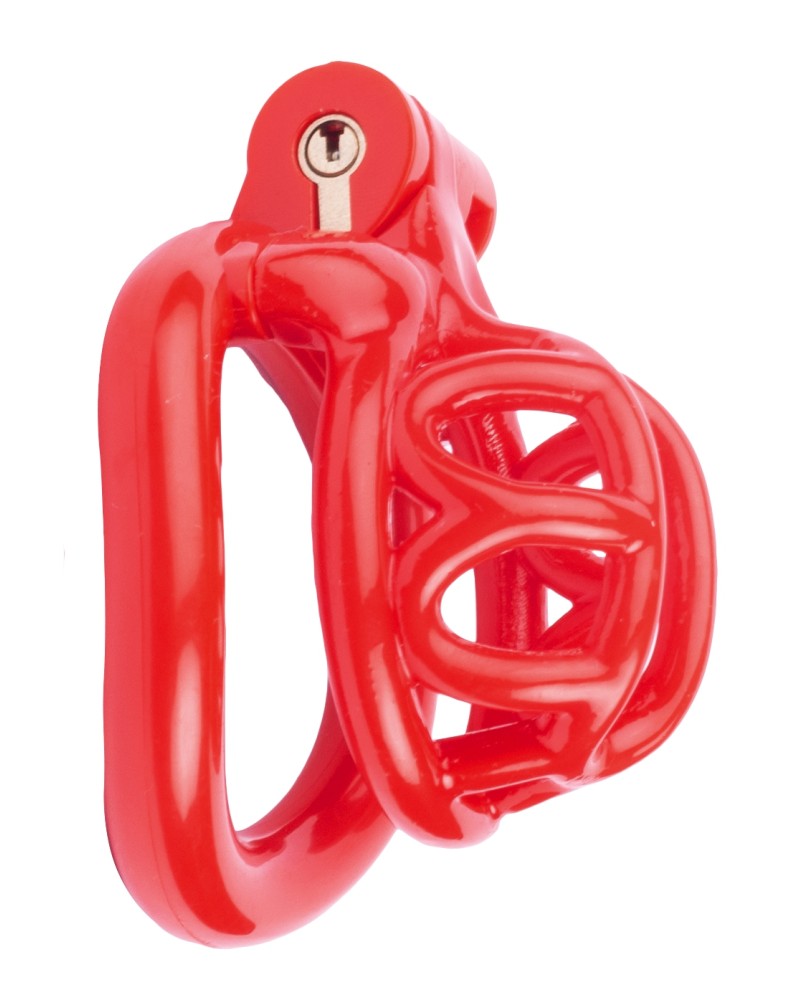 Cage de chasteté courte Lyfy 4 x 3.3cm Rouge