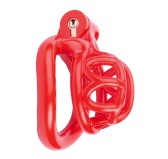 Cage de chasteté courte Lyfy 4 x 3.3cm Rouge