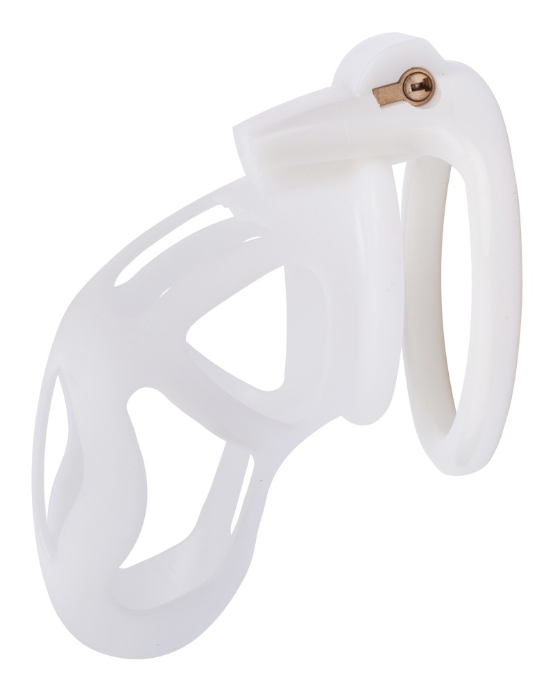 Cage de chasteté Skelly XL 12 x 4cm Blanche Cage de chasteté Skelly XL 12 x 4cm Blanche