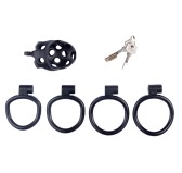 Cage de chasteté Dotty M 6.5 x 3.7cm Noire Cage de chasteté Dotty M 6.5 x 3.7cm Noire