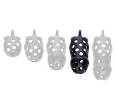 Cage de chasteté Dotty XL 10 x 4cm Noire