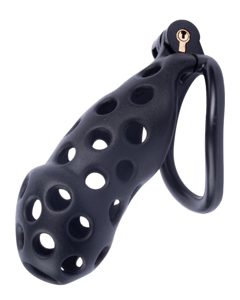 Cage de chasteté Dotty XXL 11 x 4cm Noire Cage de chasteté Dotty XXL 11 x 4cm Noire