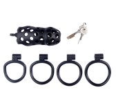 Cage de chasteté Dotty XXL 11 x 4cm Noire Cage de chasteté Dotty XXL 11 x 4cm Noire