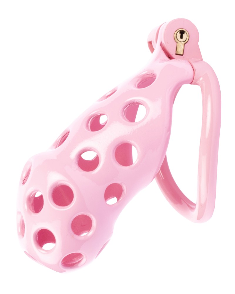 Cage de chasteté Dotty XL 10 x 4cm Rose