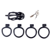 Cage de chasteté Netty XL 10 x 4cm Noire Cage de chasteté Netty XL 10 x 4cm Noire