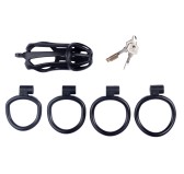 Cage de chasteté Netty XXL 11 x 4cm Noire Cage de chasteté Netty XXL 11 x 4cm Noire