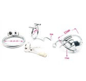 Cage de chasteté en métal Zone Xtrem 7 x 3.5cm Cage de chasteté en métal Zone Xtrem 7 x 3.5cm