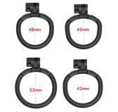 Cage de chasteté Flat Zone 2.5cm Noire Cage de chasteté Flat Zone 2.5cm Noire