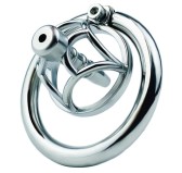 Cage de chasteté en métal avec Plug d'urètre Hexy 3 x 3.3cm Cage de chasteté en métal avec Plug d'urètre Hexy 3 x 3.3cm