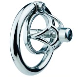 Cage de chasteté en métal avec Plug d'urètre Hexy 3 x 3.3cm Cage de chasteté en métal avec Plug d'urètre Hexy 3 x 3.3cm