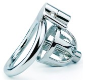 Cage de chasteté en métal avec Plug d'urètre Hexy 3 x 3.3cm Cage de chasteté en métal avec Plug d'urètre Hexy 3 x 3.3cm