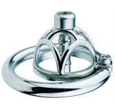 Cage de chasteté en métal avec Plug d'urètre Hexy 3 x 3.3cm Cage de chasteté en métal avec Plug d'urètre Hexy 3 x 3.3cm