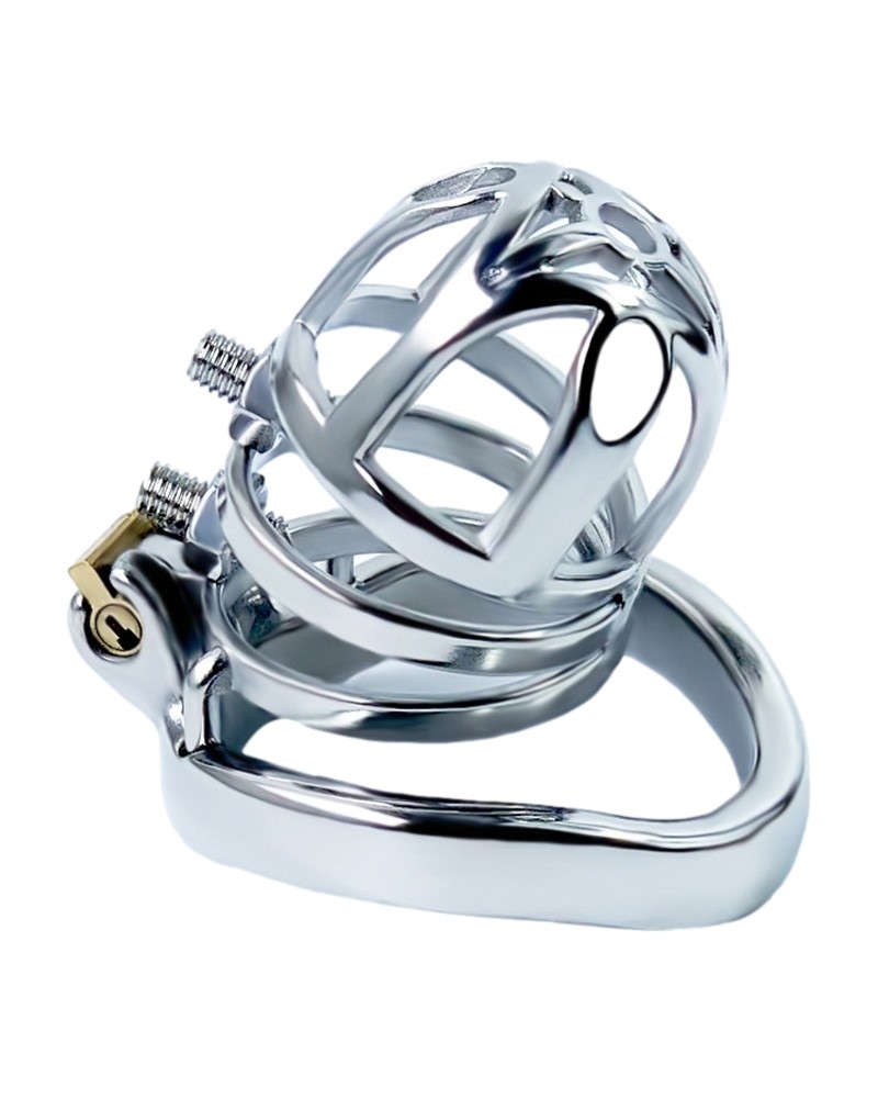 Cage de chasteté en métal Doble Pik 6.5 x 3.5cm Cage de chasteté en métal Doble Pik 6.5 x 3.5cm
