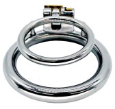 Double Anneau pénien en métal Duo Rings 37mm