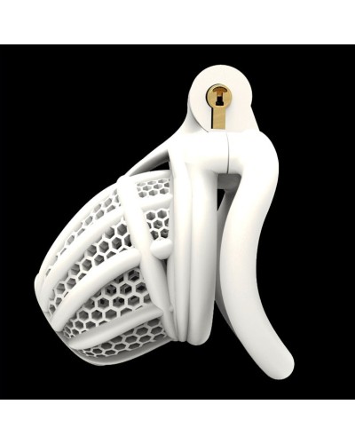 Cage de chasteté Combia 6.5 x 3.3cm Blanc