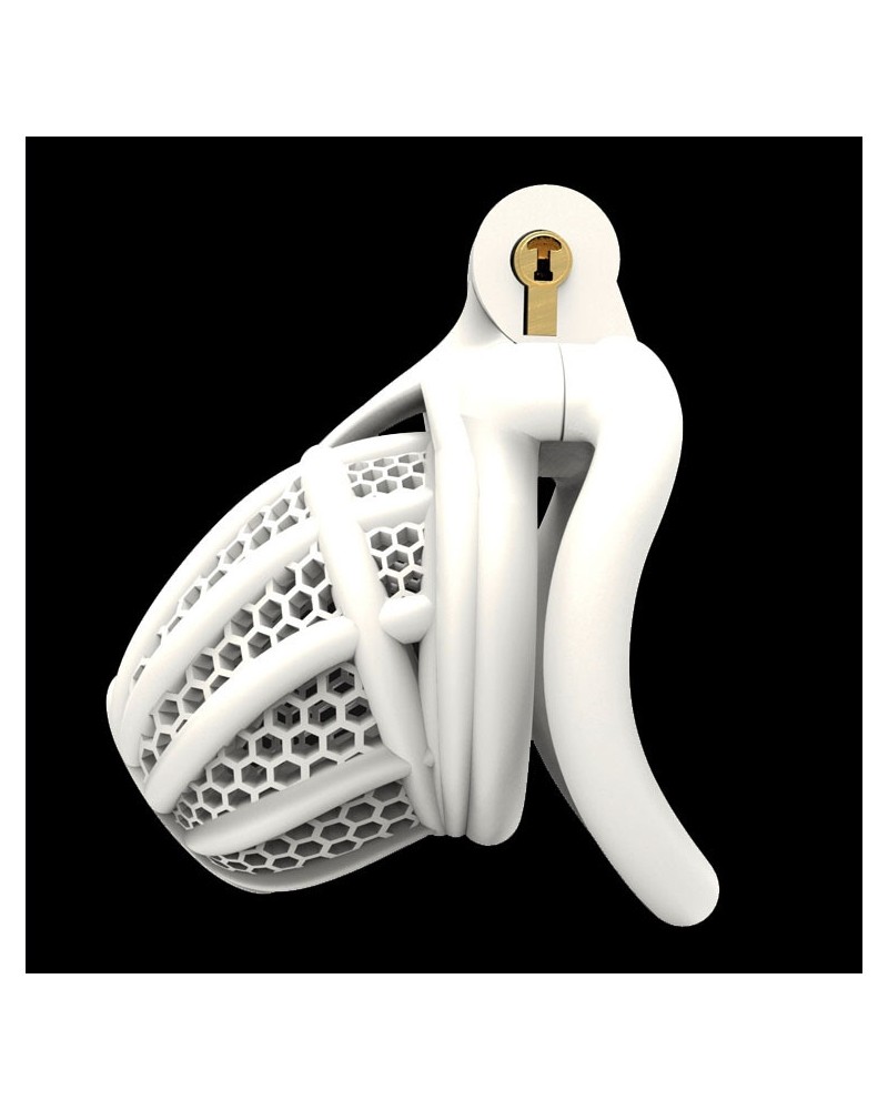 Cage de chasteté Combia 6.5 x 3.3cm Blanc