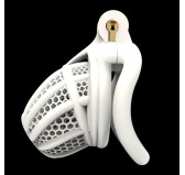 Cage de chasteté Combia 6.5 x 3.3cm Blanc