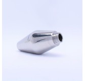 Embout de lavement en métal PLUG STEEL 10 x 5cm Embout de lavement en métal PLUG STEEL 10 x 5cm