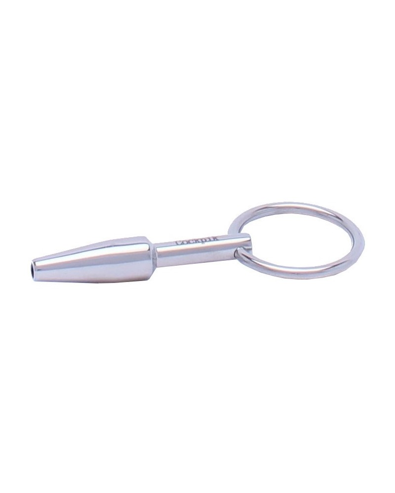 Plug pénis percé en métal Mini Fucker 4.5cm - Diamètre 8mm