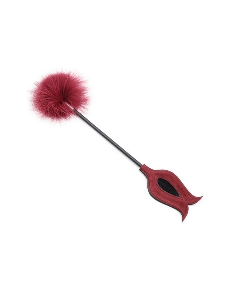 Cravache-Plumeau Victoria Pourpre 43cm Cravache-Plumeau Victoria Pourpre 43cm