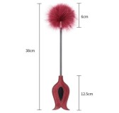 Cravache-Plumeau Victoria Pourpre 43cm Cravache-Plumeau Victoria Pourpre 43cm