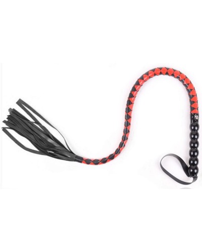 Fouet Snake Joker 80cm Noir-Rouge