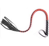 Fouet Snake Joker 80cm Noir-Rouge