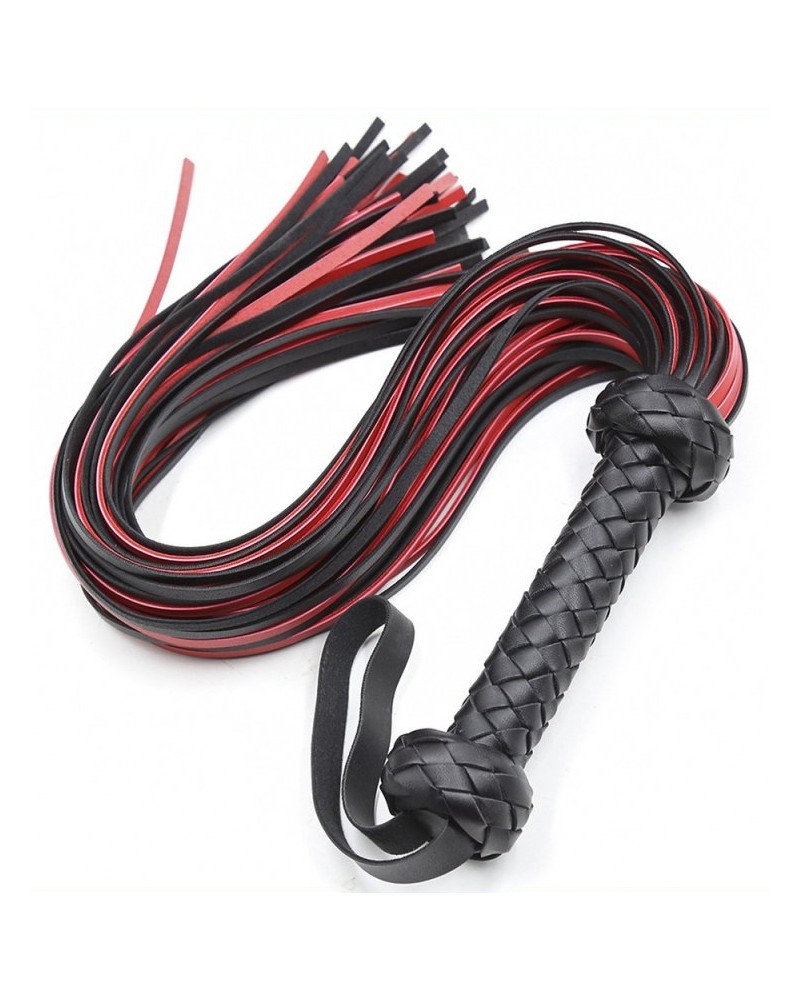 Martinet Lofy Whip 65cm Noir-Rouge Martinet Lofy Whip 65cm Noir-Rouge