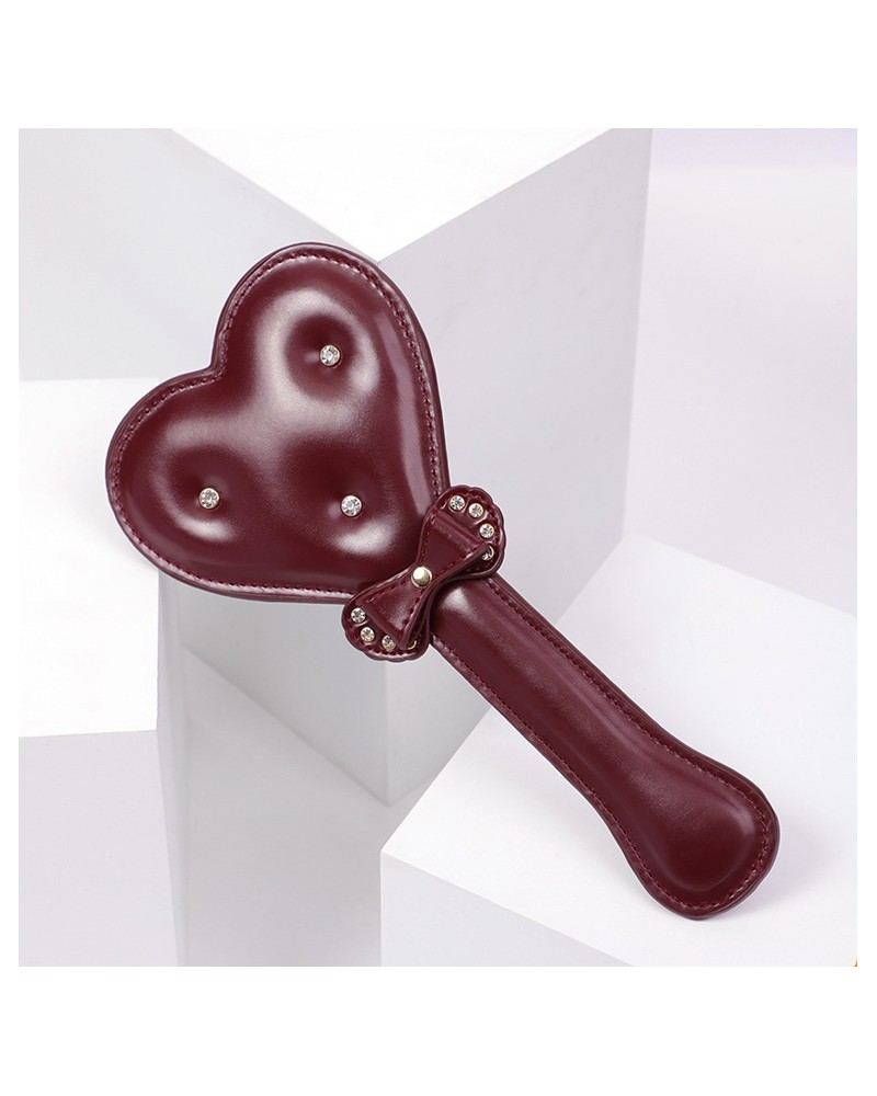 Paddle Bow Heart 30cm Marron