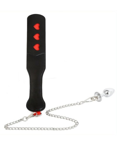 Paddle avec Chaîne et Plug Spank plug 30cm