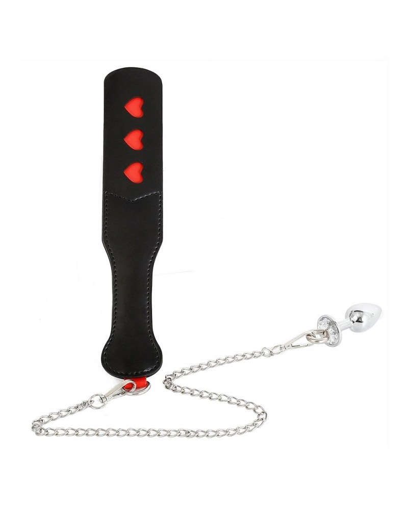 Paddle avec Chaîne et Plug Spank plug 30cm