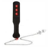 Paddle avec Chaîne et Plug Spank plug 30cm