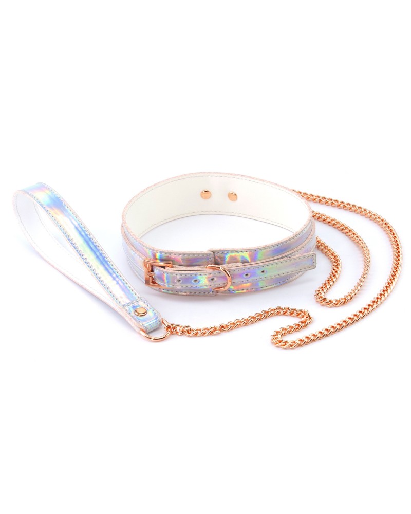 Collier-Laisse Cosmo avec chaîne métal Collier-Laisse Cosmo avec chaîne métal