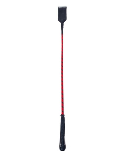 Cravache Slapper Crop 70cm Noir-rouge