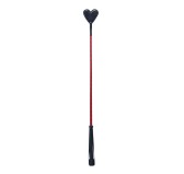 Cravache en cuir avec coeur rouge - 70cm Cravache en cuir avec coeur rouge - 70cm