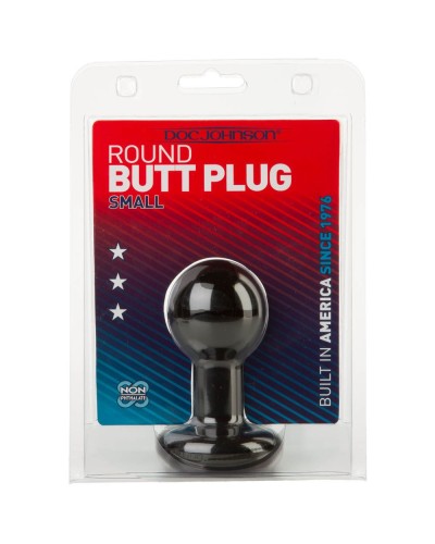 Plug Anal Round 8 x 4.5 cm Noir