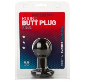 Plug Anal Round 8 x 4.5 cm Noir