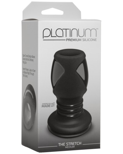 Plug Tunnel Platinum Medium 8 x 5 cm