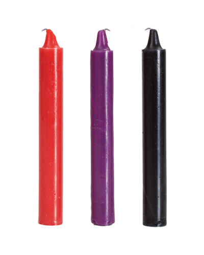 Bougies colorées x3