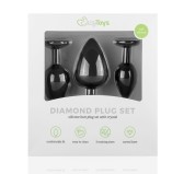 Pack de 3 plugs Bijou